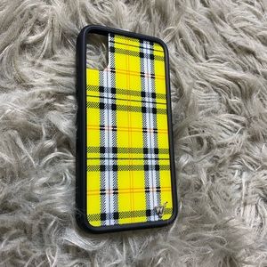 yellow plaid wildflower case